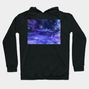 Asteroids in space nebula Hoodie